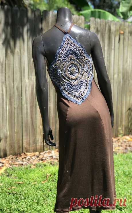 Crocheted Mandala Dress by Challenge Convention. Upcycled | Etsy