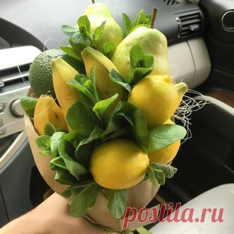 Фруктовый букет "Мятный смузи" — купить с доставкой. Цена, фото и отзывы — Flowers.ua