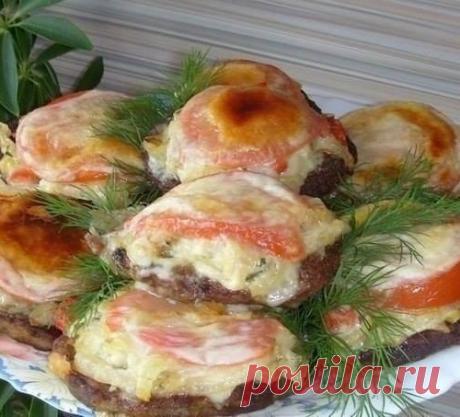 Печень с овощами