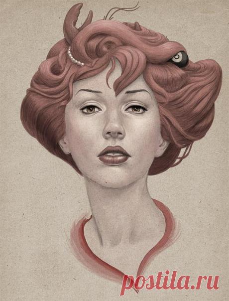 Женский портрет. Diego Fernandez.