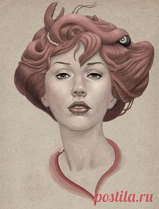 Женский портрет. Diego Fernandez.