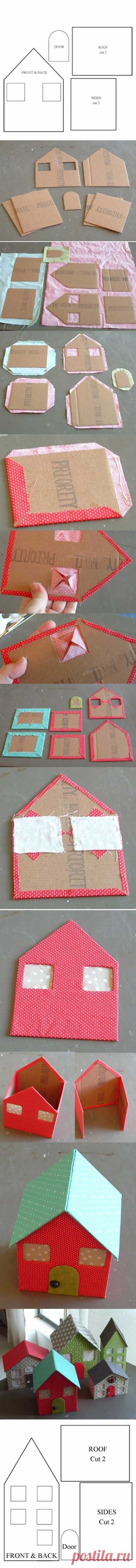 Divertidas casitas de cartón