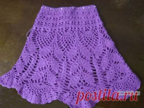 Юбка для девочки крючком. Работа Кристины Филиной