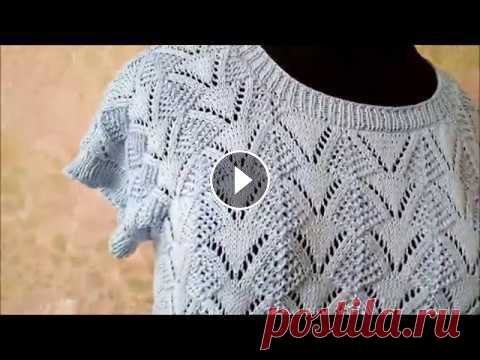 МК ажурная летняя кофточка спицами/ч,2 готовая работа Приветствую вас на своем канале! Это видео мастер класс на вязание ажурной летней кофточки спицами. Пряжа NAKO Estiva, расход пряжи 280 гр. на размер ...
