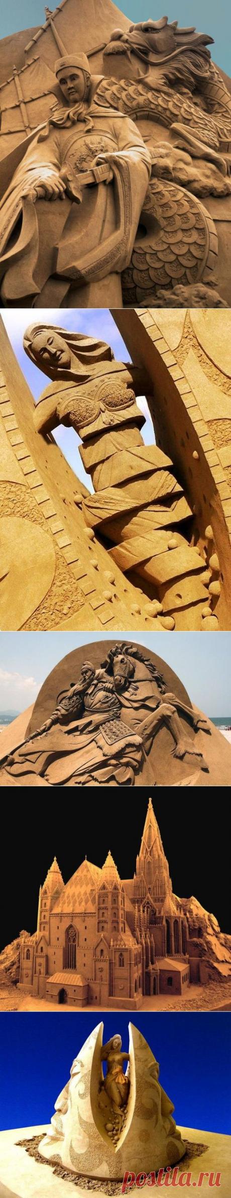 Удивительные песчаные скульптуры от китайского мастера — Арт, Культура, Фото | Моя газета
