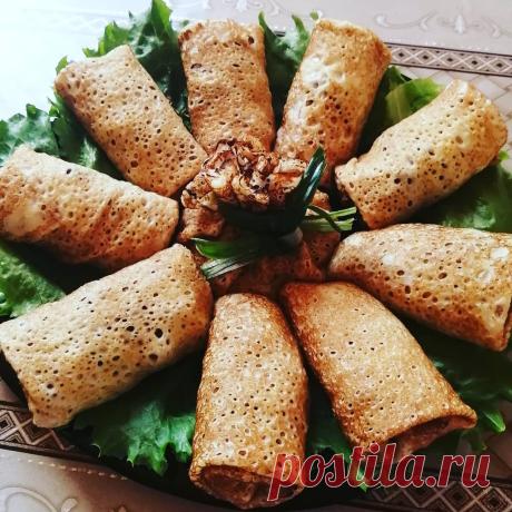 Блинчики с мясным фаршем