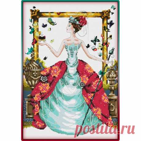 #Люди@clubrucodelnic
#Фэнтези@clubrucodelnic
Queen Mariposa / Королева Марипоса

Схема  Жмите на картинку и переходите на страницу автора.
В небе над островом Марипос, где живут феи, висит огромный фиолетовый шар, внутри которого живет королева. Ее имя - Марипоза, а ее слуги - фейри-наездники. Они не очень-то любят работать, но иногда им приходится. Например, когда нужно подмести улицы или помочь королеве сделать уборку в замке.
Сегодня у королевы выходной, и она решила пойти на пляж.
