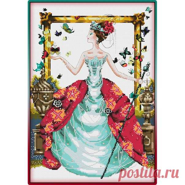 #Люди@clubrucodelnic
#Фэнтези@clubrucodelnic
Queen Mariposa / Королева Марипоса

Схема  Жмите на картинку и переходите на страницу автора.
В небе над островом Марипос, где живут феи, висит огромный фиолетовый шар, внутри которого живет королева. Ее имя - Марипоза, а ее слуги - фейри-наездники. Они не очень-то любят работать, но иногда им приходится. Например, когда нужно подмести улицы или помочь королеве сделать уборку в замке.
Сегодня у королевы выходной, и она решила пойти на пляж.
