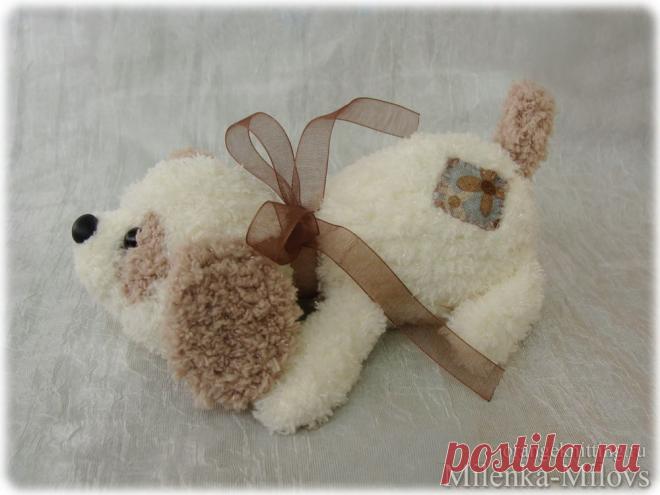 Купить PDF Мастер-класс "Собачка Плюшка" (спицы) в интернет магазине на Ярмарке Мастеров