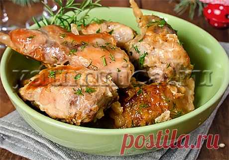 Очень вкусный тушёный кролик в сметане – простой пошаговый фото рецепт