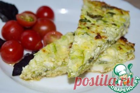 Омлет с кабачками и творогом - кулинарный рецепт