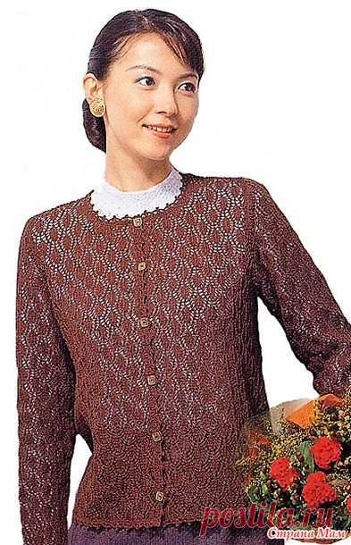 Ажурный жакет спицами. - ВЯЗАНАЯ МОДА+ ДЛЯ НЕМОДЕЛЬНЫХ ДАМ - Страна Мам