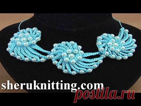 Learn How to Crochet Cord Necklace Tutorial 144