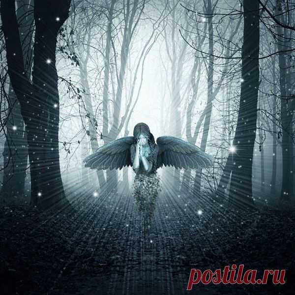 Грустный ангел в Фотошоп / Photoshop уроки и всё для фотошоп - новые уроки каждый день!