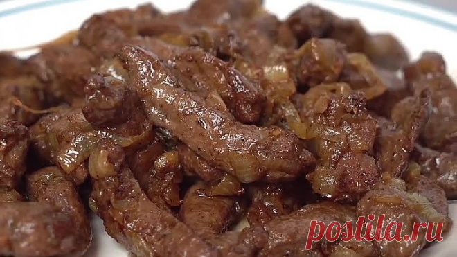 КАК ПРАВИЛЬНО ЖАРИТЬ ПЕЧЕНЬ С ЛУКОМ! ВКУСНО, ПРОСТО И БЫСТРО!