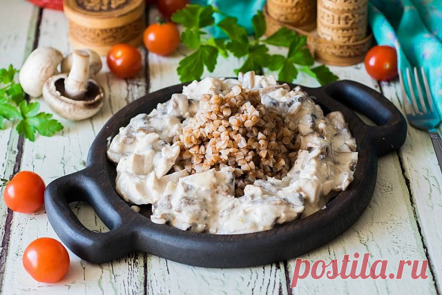 Универсальная подлива с курицей и грибами. Пошаговый рецепт с фото — Ботаничка.ru