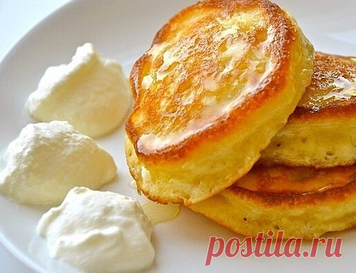 Пышные оладушки на кипяченом кефире - самые вкусные и пышные...