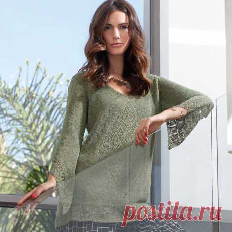 Туника с ажурными ромбами