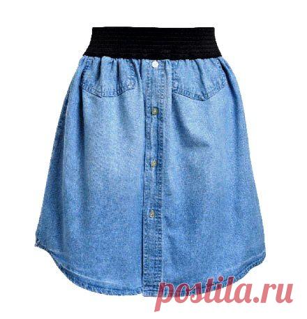 Переделки: Юбки самых разных стилей из мужских рубашек — Рукоделие