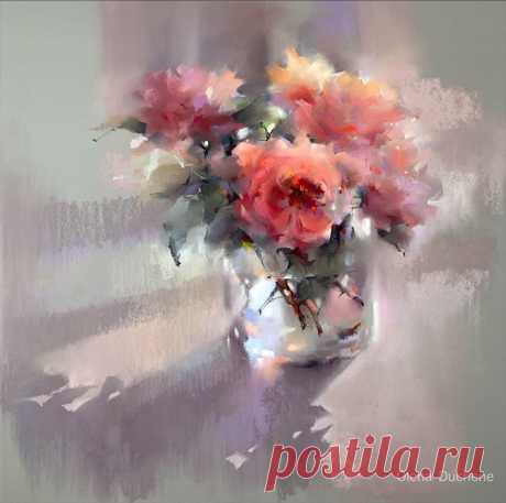 (2) Живопись пастелью - рисунок мягким материалом