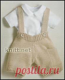 Детские шорты.   На годовалого ребенка потребуется около 100 г пряжи. Рассчитать петли для своего ребенка можно при помощи выкройки: увеличение или уменьшение размера соответствует на выкройке 2 см.