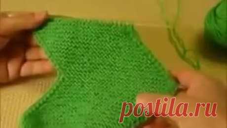 Вязание спицами. Детская спортивная шапочка (Children's knitting sports hats)