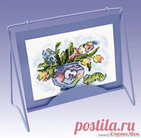 Вышивка крестиком. Ваза с цветами. - Клуб рукоделия - Страна Мам