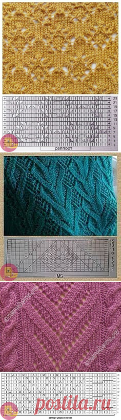 Узоры спицами невероятной красоты — Сделай сам, идеи для творчества - DIY Ideas