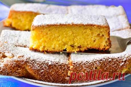 Заливной пирог с яблоками — Кулинарная страничка