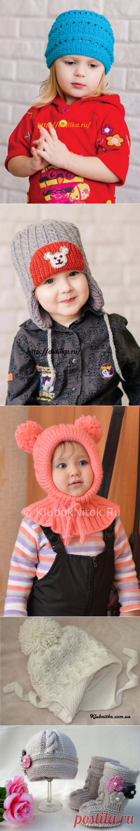 детская шапочка спицами - Самое интересное в блогах