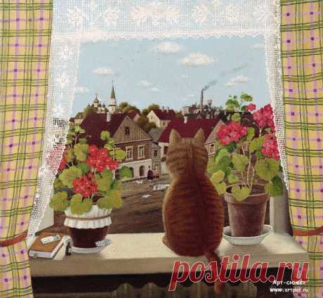 Кошки и окошки.