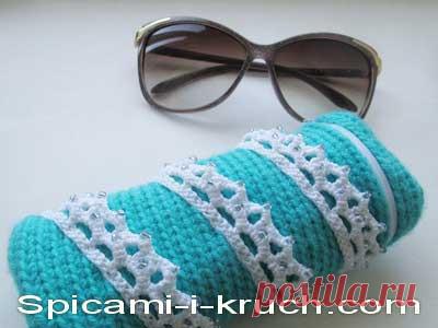 Вязаный футляр для очков (мастер-класс)