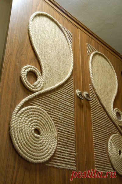 Декорирование мешковиной, веревкой, шпагатом. / Интерьер / Идеи HANDMADE сделано с любовью / Pinme.ru / Евгения Прокуран