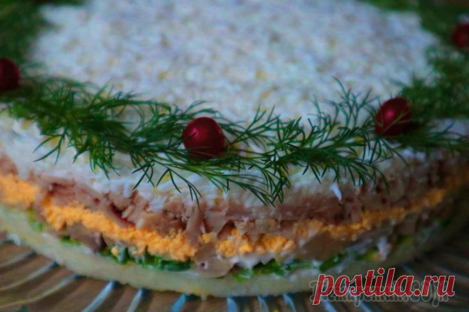 Вкуснейший салат на Новогодний стол! Такого салата всегда мало!