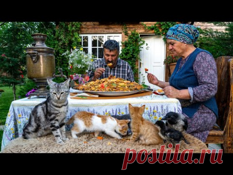 Деревенский Обед: Простой Деревенский Обед со Свежими Продуктами 🥗🍅🌾