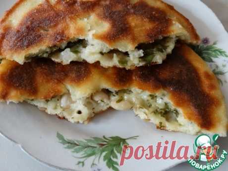 Лепешки с зеленью, сыром и фасолью – кулинарный рецепт
