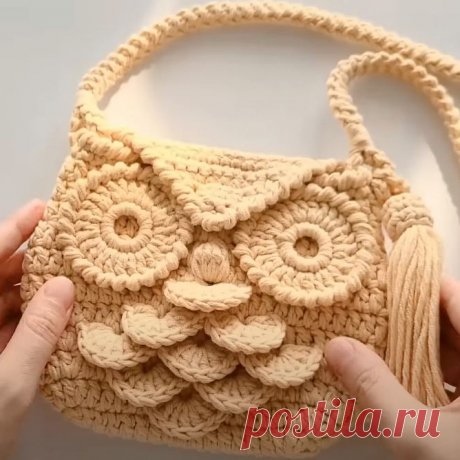 Сумочка крючком «Сова». Мастер-класс | Креаликум