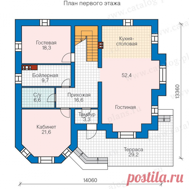 Проект дома из кирпича c мансардой № 40-11CL в европейском стиле | каталог Проекты коттеджей