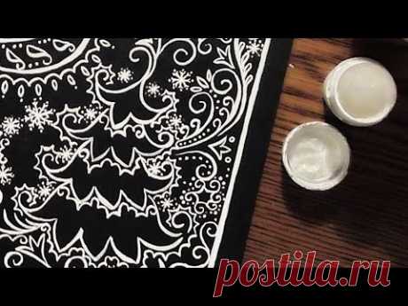 Speed Painting | Frost on the Window | Gouache