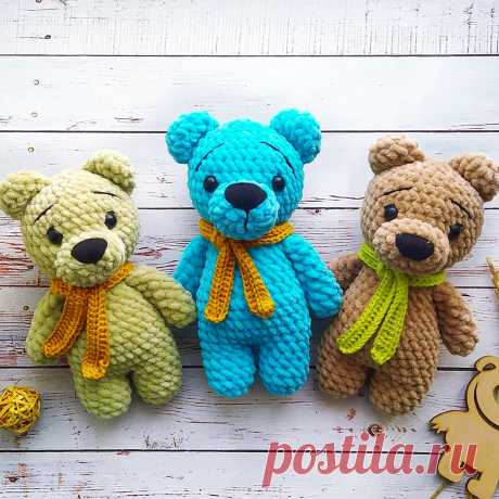 PDF Мишенька крючком. FREE crochet pattern; Аmigurumi doll patterns. Амигуруми схемы и описания на русском. Вязаные игрушки и поделки своими руками #amimore - плюшевый медведь, медвежонок, мишка из плюшевой пряжи.