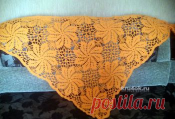 Шаль, вязанная из мотивов “Летние цветы”. Вязание для женщин. Бесплатные схемы вязания крючком для женщин. Женские шапки, жилеты, юбки. - страница 2