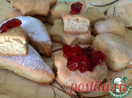 Печенье постное на огуречном рассоле с кунжутом - кулинарный рецепт