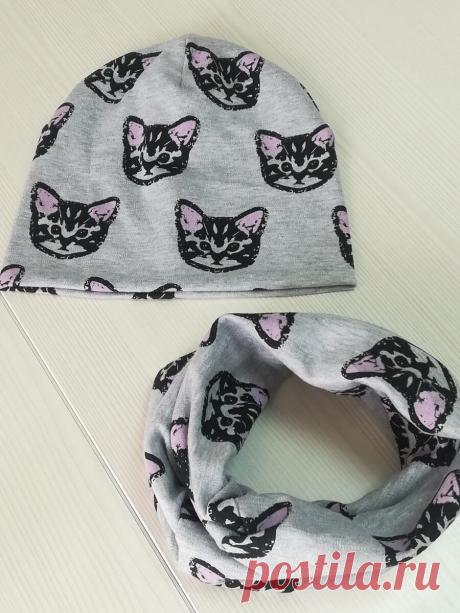 Шью комплект шапка и снуд из трикотажа, пошаговая фотоинструкция | Мастерская "Милые сони" | Яндекс Дзен