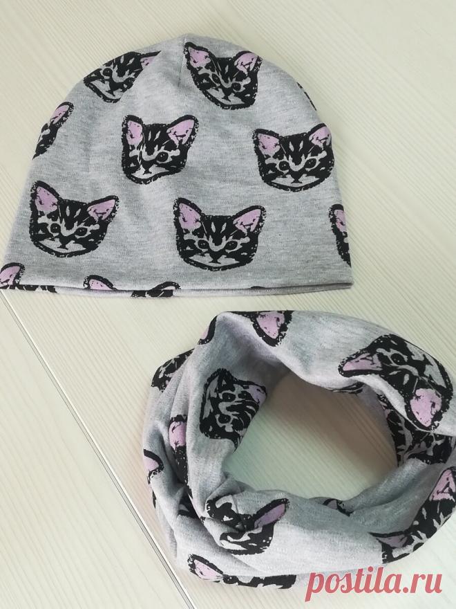 Шью комплект шапка и снуд из трикотажа, пошаговая фотоинструкция | Мастерская 