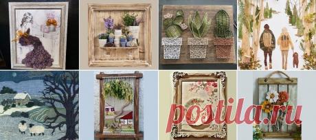 Оригинальные картины и панно из доступных материалов — продолжаем разговор… | ДОМ ЯРКИХ ИДЕЙ | Дзен