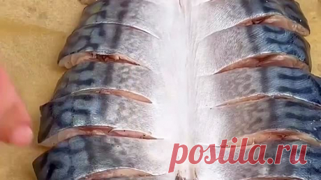Запечённая скумбрия на праздничный стол