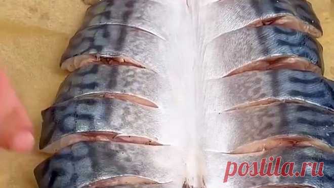 Запечённая скумбрия на праздничный стол