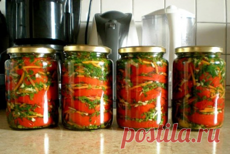 Перчик по-армянски
Это безумно вкусная заготовка, которую я в обязательном порядке готовлю каждый год. Советую и вам попробовать.
Рецепт на сайте: https://sovet-podomu.ru/perchik-po-armyanski.html