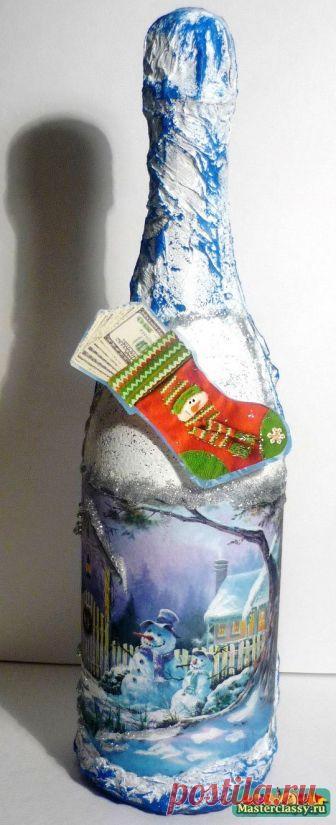 Мастер класс по декору новогоднего шампанского