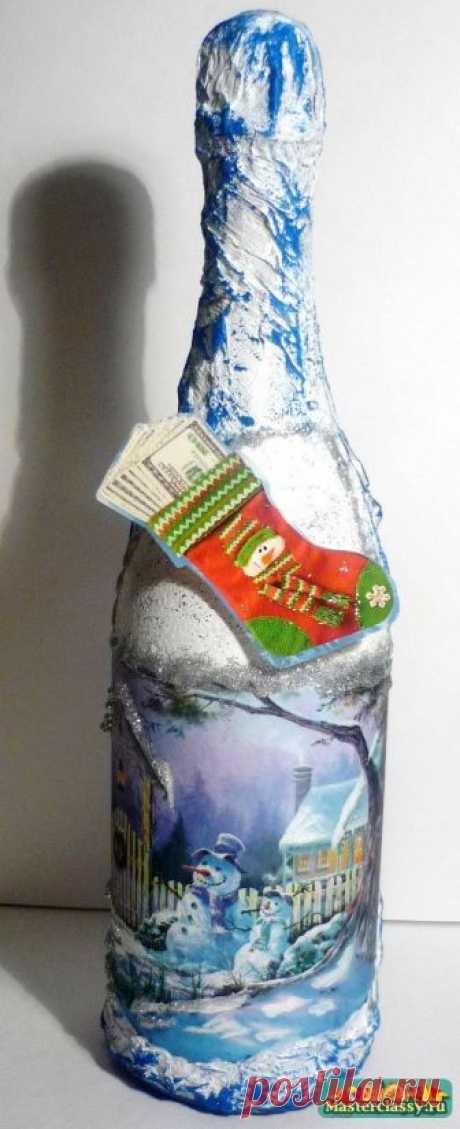 Мастер класс по декору новогоднего шампанского